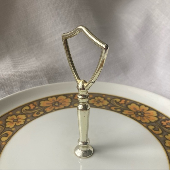 Vintage Groovy Floral Japan Wyndham Casuals 'Flores' Serving Tray with Handle! - Picture 5 of 6